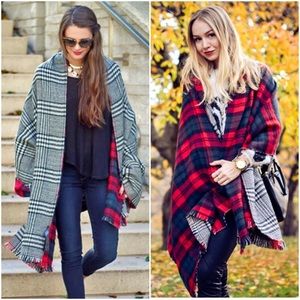 Zara double sided  large scarf